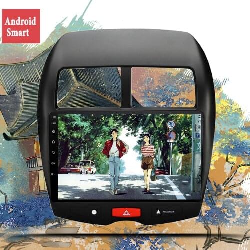 Octa Core 1280*720 Android 10.0 Car DVD GPS Navigation Player Deckless Car Stereo for Mitsubishi ASX 2013-2019 Headunit Radio