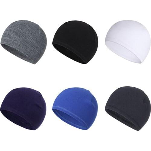 1 pcs Autumn and winter windproof and warm riding cap mens fleece outdoor cycling sports liner cap helmet lining cap