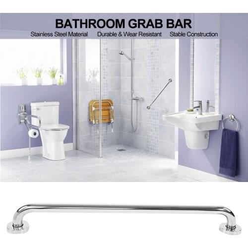 60CM Glossy Stainless Steel Bathroom Bathtub Handrail Safety Grab Bar For The Old People Bathroom Handle Armrest