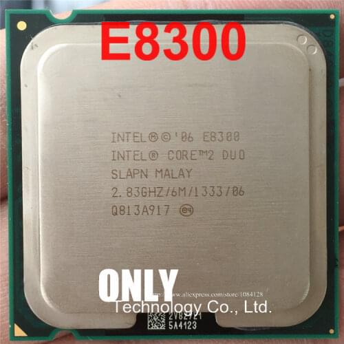 FREE SHIPPING For Intel Core Dual-Core E8300 CPU Processor 2.8GHz 6MB Cache LGA775 Desktop CPU