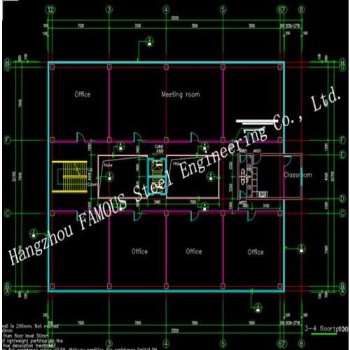 Prefabricated Floor Building of Workshop Construction for Staff Accommodation and Office AS/NZS Standard Design