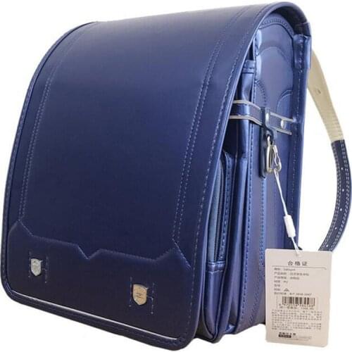 PU school bag Children backpacks Solid High Quality Brand Childrens Bag Backpack For The Boy and grils schoolBag Japan Backpack