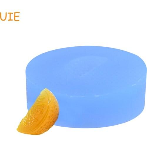SYL019U Flexible Mold Silicone Mold - Orange Piece / Slice Miniature Food, Sweets, Charms, Cupcake (Clay Resin)