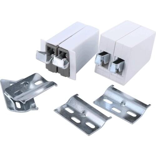 2pc ABS hidden Cabinet Wardrobe Hanging Code Furniture Fittingshanging wall cabinet connecting piece Furniture Hardware Fittings