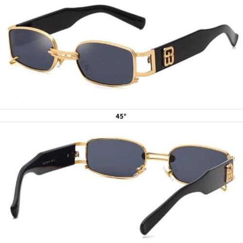 KAPELUS sunglasses Celebrity sunglasses Metal frame small square sunglasses for men and women Street dance glasses Brand luxur