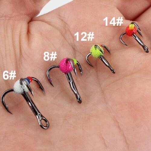 5 Pcs Treble Hook Luminous Strong Construction Carbon Steel Treble Fish Hook for Fishing Lovers Lure Triple Hook Fishing Hooks