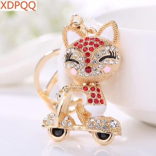 XDPQQ2018 new female keychain fashion creative small Pegasus keychain car pendant bag decoration