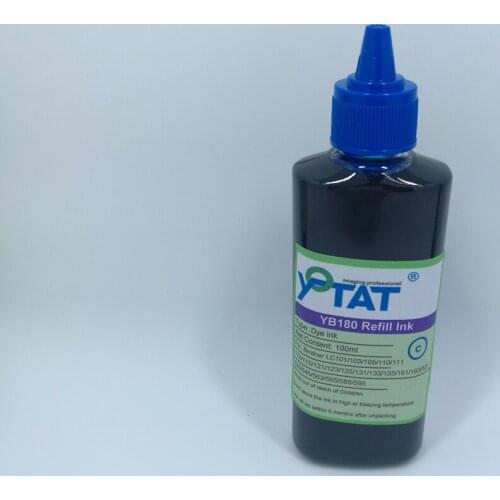YOTAT 100ml Dye Ink for Brother LC121 LC123 LC101 LC103 LC161 LC163 LC127 LC125 LC563 LC569 LC529 LC525 Ink cartridge or CISS