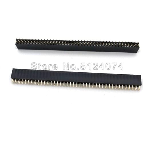 5pcs/lot Double row female Spacing 2.54mm 2x40pin double row seat 80P female connector 2*40P DIP