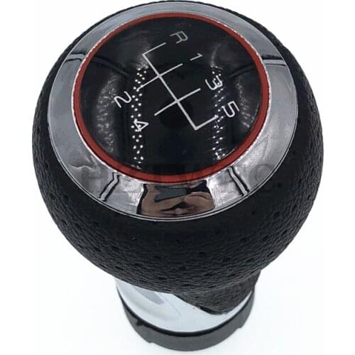5 Speed Gear Car Shift Gear Knob With Red Ring For Audi A4 S4 B8 8K A5 8T 8F Q5 8R S Line 2007 2008 2009 2010 -2015