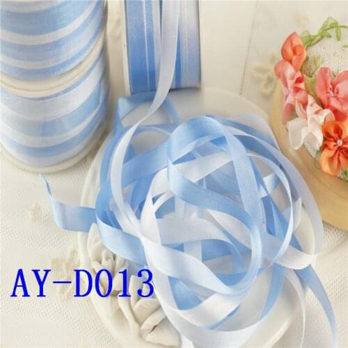 7mm Anya AY-D013 soft variegated 100% silk embroidery ribbon thin taffeta high quality silk ribbon Handcraft