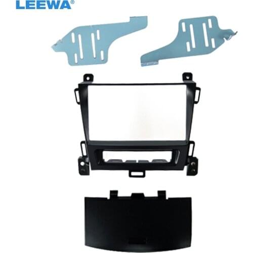 LEEWA Car 2DIN Stereo CD DVD Radio Fascia For OPEL Zafira Sports Tourer 2011 Panel Frame Dash Mount Installation Kit #CA5222