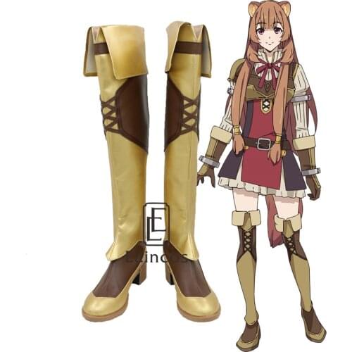 Anime The Rising of the Shield Hero Raphtalia Cosplay Costume Tate no Yuusha no Nariagari Boots Custom-made