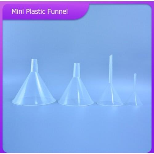 Mini Plastic Funnel Small Mouth Liquid Oil Funnels Laboratory Supplies Tools School Experimental Supplies 60/75/90/120/150mm