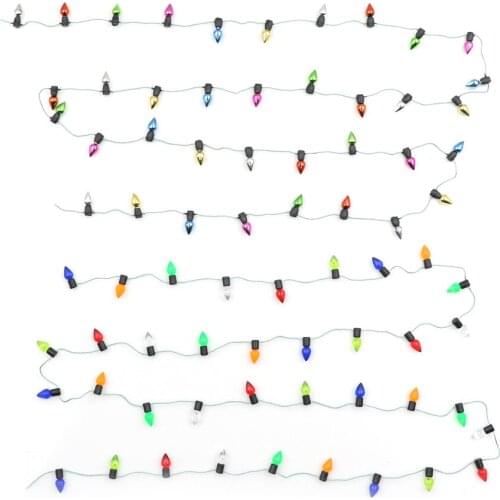 Mini Furniture Accessories String Lights Doll Accessories 0.5m 1m String Of Fake Lights 1/12 Scale Dollhouse Miniature