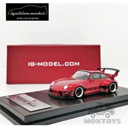 IG 1:64 Porsche RWB 993 Red Diecast Model Car