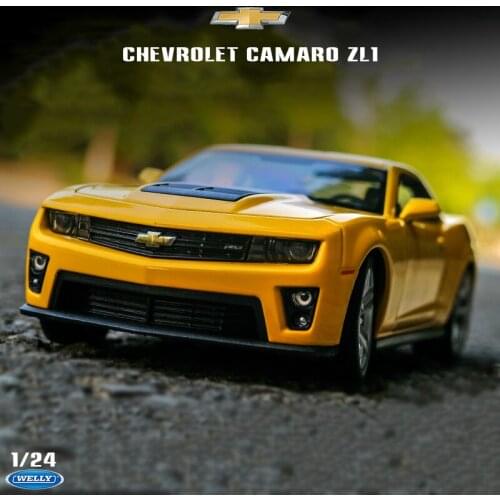 Welly 1:24 Chevrolet Camaro ZL1 Alloy Car Model Car Simulation Decoration Car Collection Gift Toy Die Casting Model Boy Toy Car