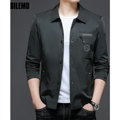 Top Grade New Luxury Designer Brand Streetwear Trendy Lapel Coats And Jackets Men Fashion Single Breasted Classic Clothes Men