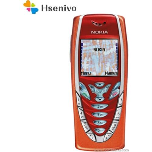 7210 Original Nokia 7210 Mobile Phone Old Cheap Phone Orange color Refurbished free shipping