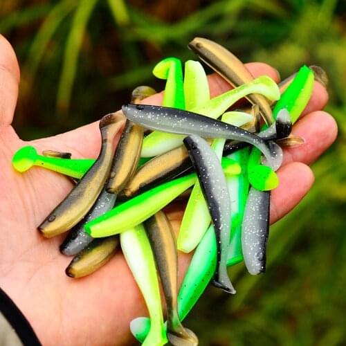 New Shad Fishing Lure Soft Lure 55mm 65mm 70mm Wobblers Odor Attractant Carp Silicone Bait Pike Bass Artificial Bait