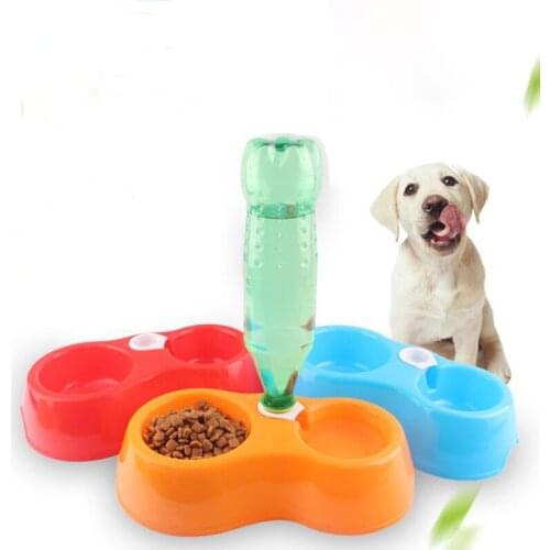 Pet feeding bowl plastic round, square cat bowl, automatic drinking machine, wall hanging dog bowl, cat bowl, many specification