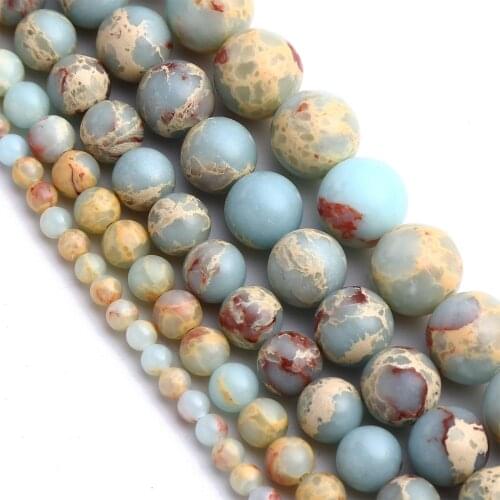 Serpentine Jaspers Loose Natural Stone Beads 4 6 8 10 12mm DIY Making Bracelet Necklace Jewelry Accessories