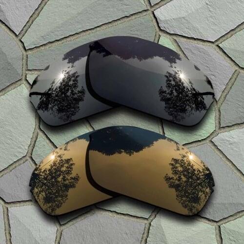 Grey Black&Bronze Copper Sunglasses Polarized Replacement Lenses for Oakley Half Wire 2.0