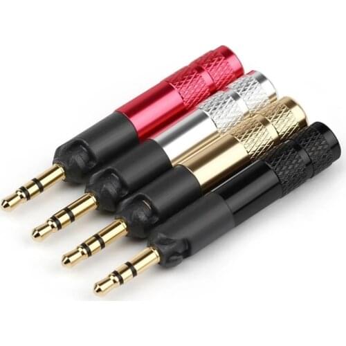 Gold Plated 2.5 mm Jack Earphone Plug 3 Poles Copper Audio Adapter For ATH-R70X m70 r70 Aluminum Alloy Shell Wire Connector