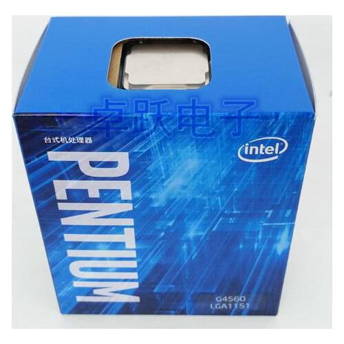 Intel Pentium Processor G4560 CPU Boxed with radiator LGA 1151-land FC-LGA 14 nanometers Dual-Core CPU Free shipping