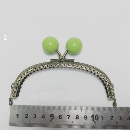 12.5cm colorful candy ball kiss buckle women DIY coin bag making purse frame metal clasp hardware 10pcs/lot