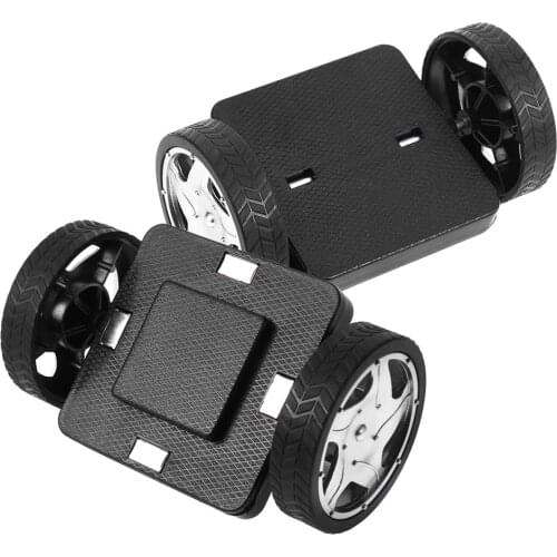 ROSENICE 2PCS Intelligent Magnetic Construction Base Magnetic Wheels for Kids Children Brain Development (Black)