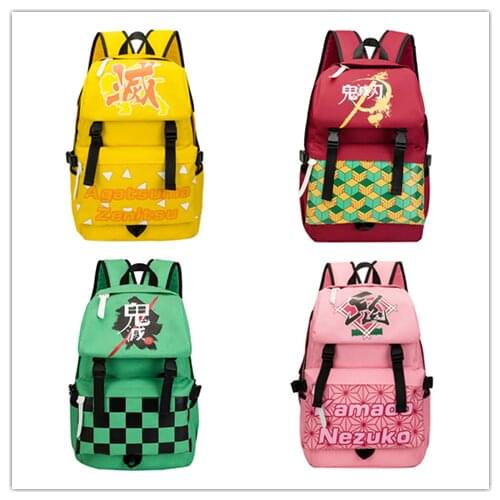 Backpack Demon Slayer Kimetsu no Yaiba Cosplay Bag Tomioka Giyuu School Bags Girls Travel bag Mochila Feminina Notebook Bags Boy