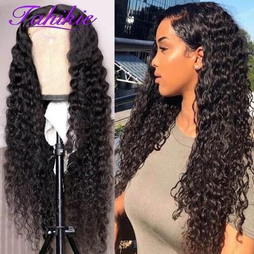 Tahikie 30 Inch 13x6 Water Wave Lace Front Wig 13x4 Lace Frontal Wig Transparent 5x5 Lace Closure Wig Brazilian Human Hair Wigs