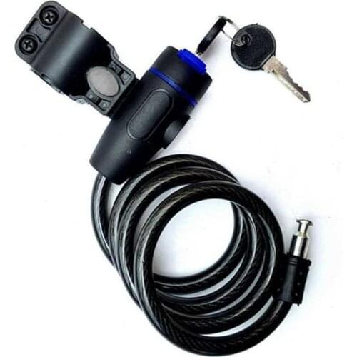 Universal Anti-Theft Bicycle Bike Lock Stainless Steel Cable Coil For Castle Motorcycle Cycle MTB Bike Security Lock with 2 Key