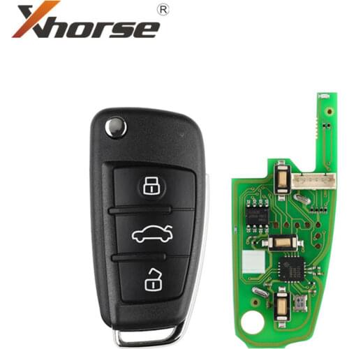 Xhorse XKA600EN For Audi A6L Q7 Intelligent Folding Remote Control Key For VVDI2/VVDI Key Tool 5pcs/lot