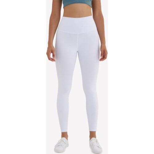 Women New High Waist White Yoga Pants Quick Dry Sports Running Stretchy Fitness Leggings Gym Wicking Training Sports Leggings