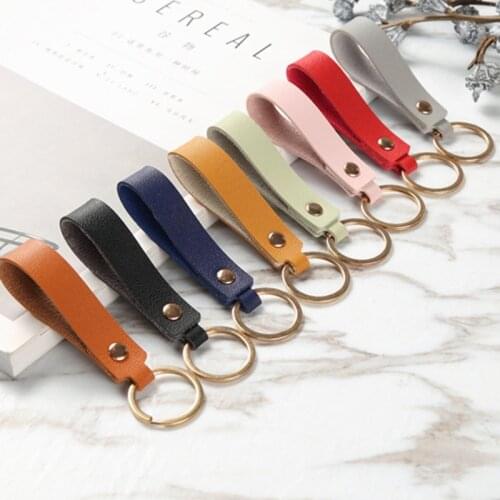 1PC Fashion PU Leather Keychain Casual Leather Strap Lanyard Key Chain Waist Wallet KeyChains Car Keyring Keyholder Jewelry Gift