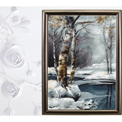 2020 New Arrival Embroidery Winter Counted Cross Stitch Baby Blanket with 100% Cotton Flosses & Free Shipping for Wall Decor