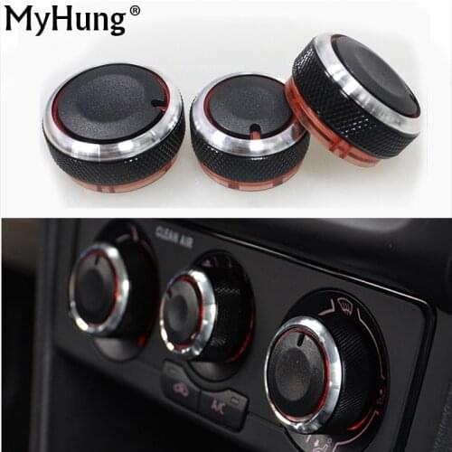 For Volkswagen Vw Polo 2014 Ac Knob Car Air Conditioning Heat Control Switch Knob Car Accessories Auto Part 3Pcs