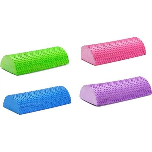 30-45cm Semi-circular Massage EVA Foam Shaft Yoga Pilates Fitness Equipment With Massage Floating Point Foam Roller Yoga Block