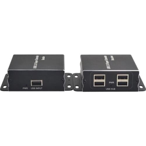 USB Extender 4-Port USB Cable Extender via Cat5e/6 rj45 Cable Up to 100m USB 2.0 HUB Extender RX/TX