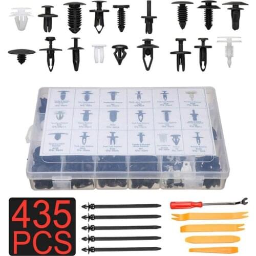 435 PCS/Set Car Body Interior Bumper Retainers Fasteners Clips Fastener Kit