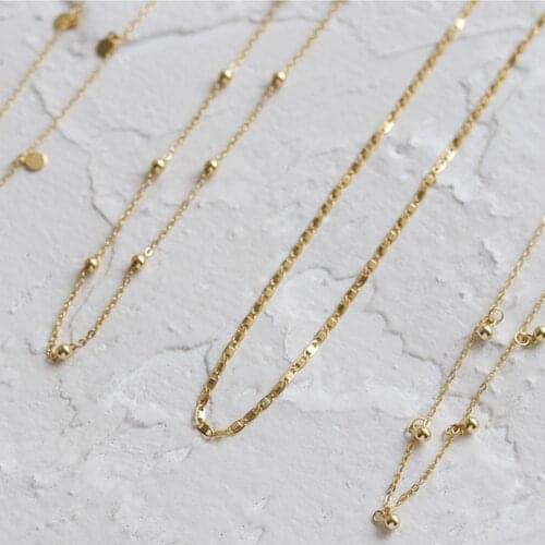 925 Sterling Silver Choker Necklace for Women Korean Simple Temperament Tassel Beads Pendant Short Clavicle Chain Jewelry