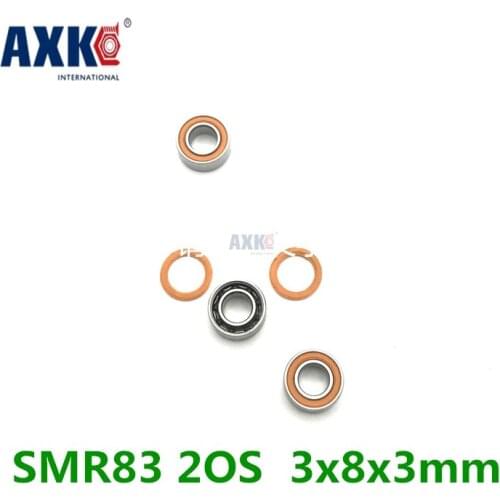 Free Shipping SMR83 2OS CB C3 AEBC7 3x8x3mm High speed hybrid ceramic ball bearing SMR83 2RS fishing vessel bearing SMR83-2RS