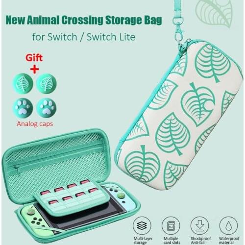 For Nintendo Switch Case Portable Waterproof Hard Protective Storage Bag Animal Crossing Style for NS Switch Game Accessories