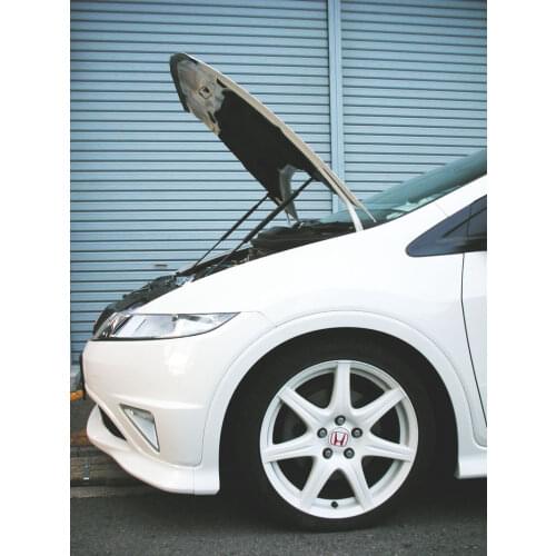For 2007-2012 Honda Civic Type-R EUR Front Bonnet Hood Modify Gas Struts Carbon Fiber Spring Damper Lift Support Absorber