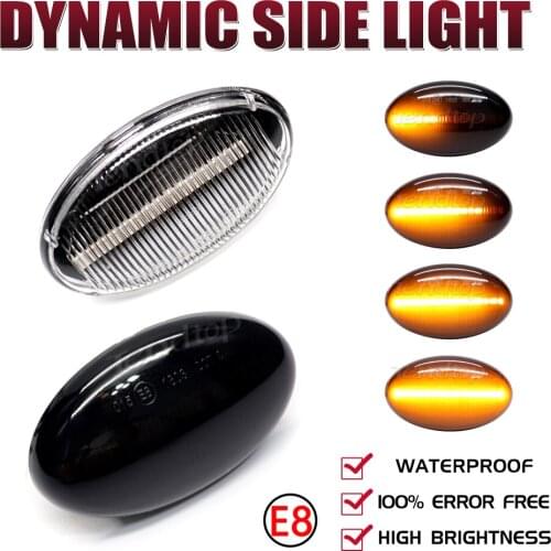 For Mercedes-Benz Smart 450 W452 Vito W639 W447 W168 W415 Dynamic LED Turn Signal Lights Side Marker Repeater Lamp Amber