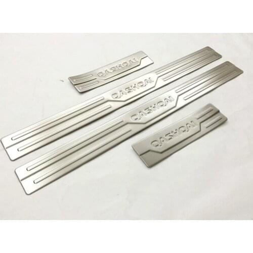 For Nissan Qashqai J11 2015-2018 4pcs Stainless Steel Scuff Plate Door Sill Accessories Door Sill Door Protector Sticker