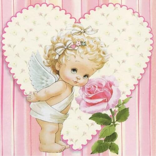 Evershine 5D DIY Diamond Painting Kid Cross Stitch Cartoon Rhinestone Pictures Embroidery Angel Crystal Mosaic Crafts Needlework