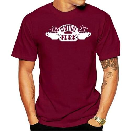 CENTRAL PERK MENS T-SHIRT FUNNY FRIENDS DESIGN JOEY CHANDLER PHOEBE FAN ROSS